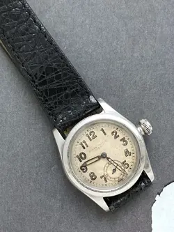 Rolex Oyster Royal Triple Signed Stainless Steel Vintage Wristwatch