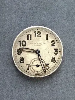 Rolex Oyster Royal Triple Signed Stainless Steel Vintage Wristwatch