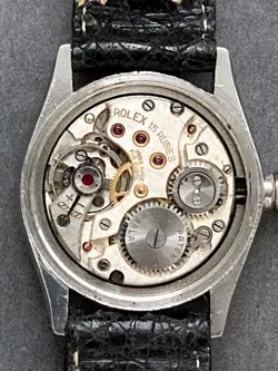 Rolex Oyster Royal Triple Signed Stainless Steel Vintage Wristwatch