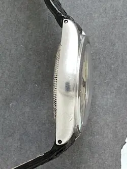 Rolex Oyster Royal Triple Signed Stainless Steel Vintage Wristwatch