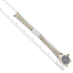 ROLEX DATEJUST VIGNETTE DIAMOND DIAL STEEL YELLOW GOLD WATCH 69173