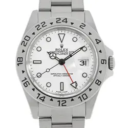 ROLEX EXPLORER II 16570 WHITE S NUMBER SECOND HAND MENS