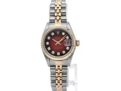ROLEX Datejust Women 10P Diamonds Red Gradation 79173G(Y) #L262