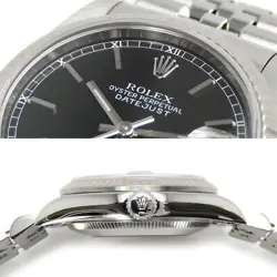 Rolex 78274 Datejust Boys A Series 7 Digits 1999 Cal.2235 SS K18WG Black Dial