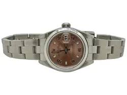 LADIES ROLEX OYSTER PERPETUAL DATE 79160 STAINLESS STEEL PINK SALMON (EPJ028014)