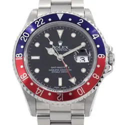 ROLEX MEN'S GMT-MASTER 2 16710 P RED BLUE BEZEL AUTOMATIC #CS069