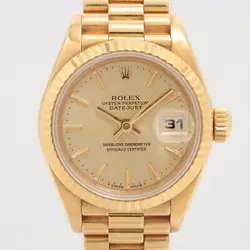 ROLEX DATEJUST 69178 YG AT CHAMPAGNE-FACE