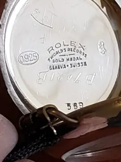 ROLEX BIRKS" TRENCH WATCH STER. SILVER WELL SERVICED IMPPECCABLE CONDITON 1912