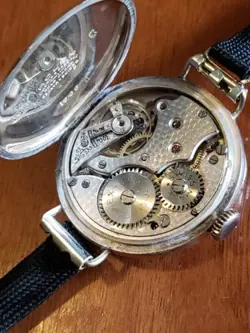 ROLEX BIRKS" TRENCH WATCH STER. SILVER WELL SERVICED IMPPECCABLE CONDITON 1912