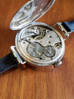 ROLEX BIRKS" TRENCH WATCH STER. SILVER WELL SERVICED IMPPECCABLE CONDITON 1912