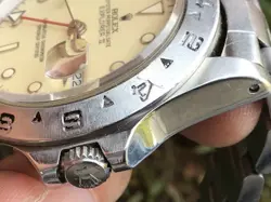 Rolex Explorer II 16550 Cream Yellow Rail Dial Men’s Wristwatch Rare Model 1987?