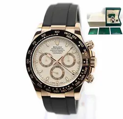 2022 ROLEX DAYTONA 116515LN 40MM 18K ROSE GOLD IVORY DIAL OYSTERFLEX BOX PAPERS