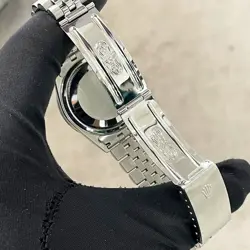 ROLEX DATEJUST 36 OLIVE GREEN STAINLESS STEEL JUBILEE DIAMOND BEZEL ref: 16234