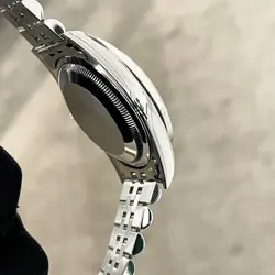 ROLEX DATEJUST 36 OLIVE GREEN STAINLESS STEEL JUBILEE DIAMOND BEZEL ref: 16234