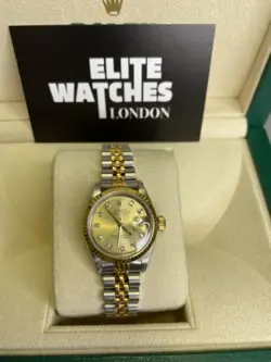 Rolex Datejust 69173 Ladies 26mm 90s Model Box and Papers Factory Diamond Dial