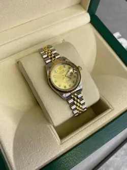 Rolex Datejust 69173 Ladies 26mm 90s Model Box and Papers Factory Diamond Dial