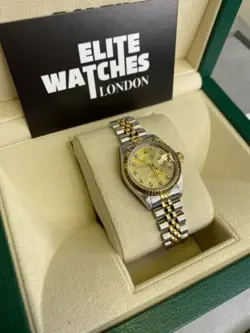 Rolex Datejust 69173 Ladies 26mm 90s Model Box and Papers Factory Diamond Dial