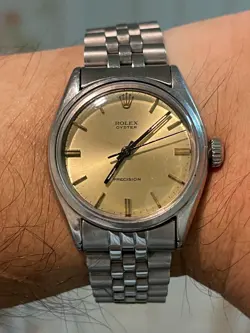 ROLEX 6694 *CHANGED MOVEMENT SWISS AS MANUAL  ROLEX BUCKLE *READ INFO *PROMOTION