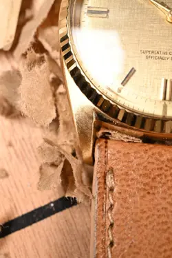 Rolex Datejust 1601 18kt yellow gold with linen dial