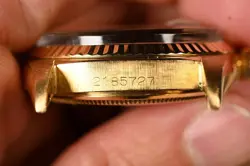 Rolex Datejust 1601 18kt yellow gold with linen dial