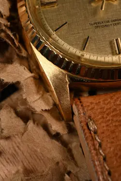 Rolex Datejust 1601 18kt yellow gold with linen dial