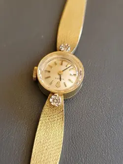 Rare MINT Vintage 14k Gold Women's Rolex 3523, Original Dial, c1950's. WOW😍 !!!