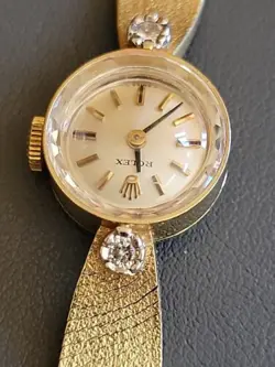 Rare MINT Vintage 14k Gold Women's Rolex 3523, Original Dial, c1950's. WOW😍 !!!