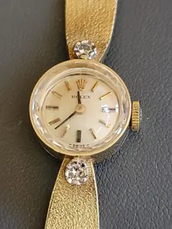 Rare MINT Vintage 14k Gold Women's Rolex 3523, Original Dial, c1950's. WOW😍 !!!