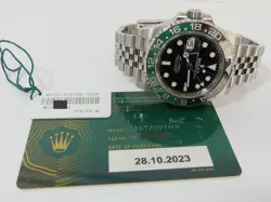 Rolex SS GMT Master II left handed Sprite 126720VTNR  126720 Jubilee band b/p