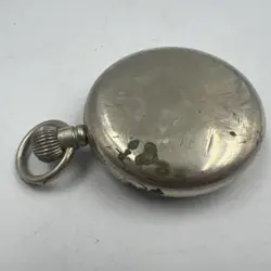 Vintage WWII Rolex A 9988 British Military Stainless Steel Pocket Watch Working