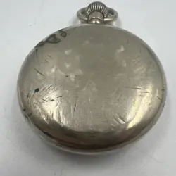 Vintage WWII Rolex A 9988 British Military Stainless Steel Pocket Watch Working