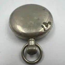 Vintage WWII Rolex A 9988 British Military Stainless Steel Pocket Watch Working