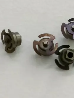 4 VINTAGE  ROLEX BUBBLEBACK ROTOR WEIGHT AXLE SPRING SHAFT 3372 2940 AUTO PARTS