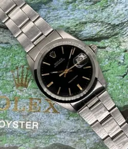 ROLEX OYSTERDATE PRECISION 6694 BLACK DIAL