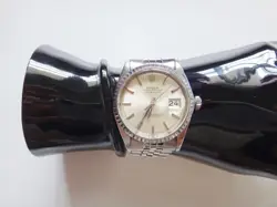 Rolex Men's Watch Datejust 1603 34mm Ivory Dial Silver Band Polished From Japan