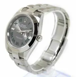 2024 Rolex Datejust Wimbledon 126300 41MM Silver Dial Smooth Oyster B/p