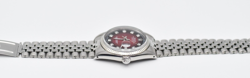 Rolex Datejust 36mm Red Vignette Diamond Dial Watch 1601 Steel /18K Gold Jubilee