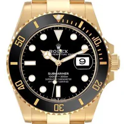 ROLEX SUBMARINER YELLOW GOLD MENS WATCH 126618 BOX CARD