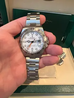 ROLEX EXPLORER II 226570 WHITE DIAL 42MM STAINLESS STEEL OYSTER PERPETUAL 2023