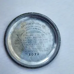 Vintage RARE 1925 Rolex Oyster Extra Prima Ref 1072  Men's 32mm Military Watch