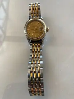 Rolex Ladies Gold and Stainless Steel Oyster Perpetual Date Adjust Watch