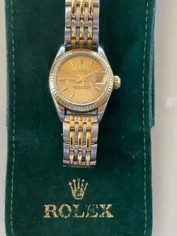 Rolex Ladies Gold and Stainless Steel Oyster Perpetual Date Adjust Watch