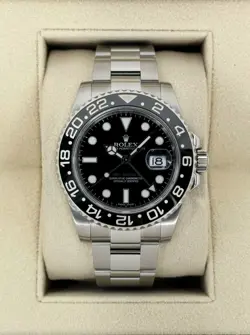 ROLEX GMT-MASTER II 40MM 116710LN STAINLESS STEEL BLACK DIAL