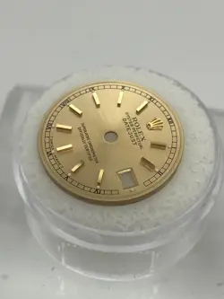 GENUINE ROLEX DATEJUST 26MM CHAMPAGNE ROMAN MARKINGS W/ GOLD STICKS HOUR MARKS