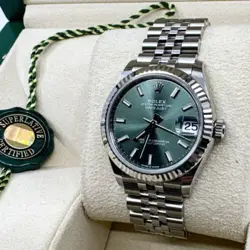 Rolex Datejust 31mm Green Dial, Hidden Clasp Jubilee Bracelet Ref: 278274