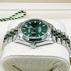 Rolex Datejust 31mm Green Dial, Hidden Clasp Jubilee Bracelet Ref: 278274