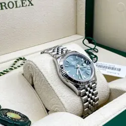 Rolex Datejust 31mm Green Dial, Hidden Clasp Jubilee Bracelet Ref: 278274