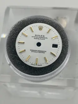 GENUINE ROLEX DATEJUST 26MM WHITE DIAL W/ GOLD STICK MARKERS