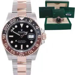 2023 NEW PAPERS ROLEX GMT MASTER ROOT BEER ROSE GOLD 126711 WATCH BOX