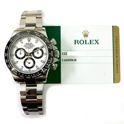 2017 ROLEX COSMOGRAPH DAYTONA 'PANDA', 40MM, STAINLESS STEEL, WHITE DIAL, 116...